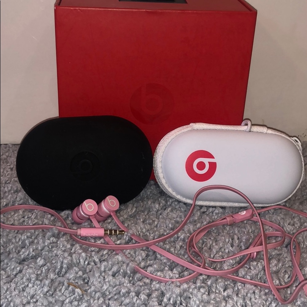 Pink Beats headphones